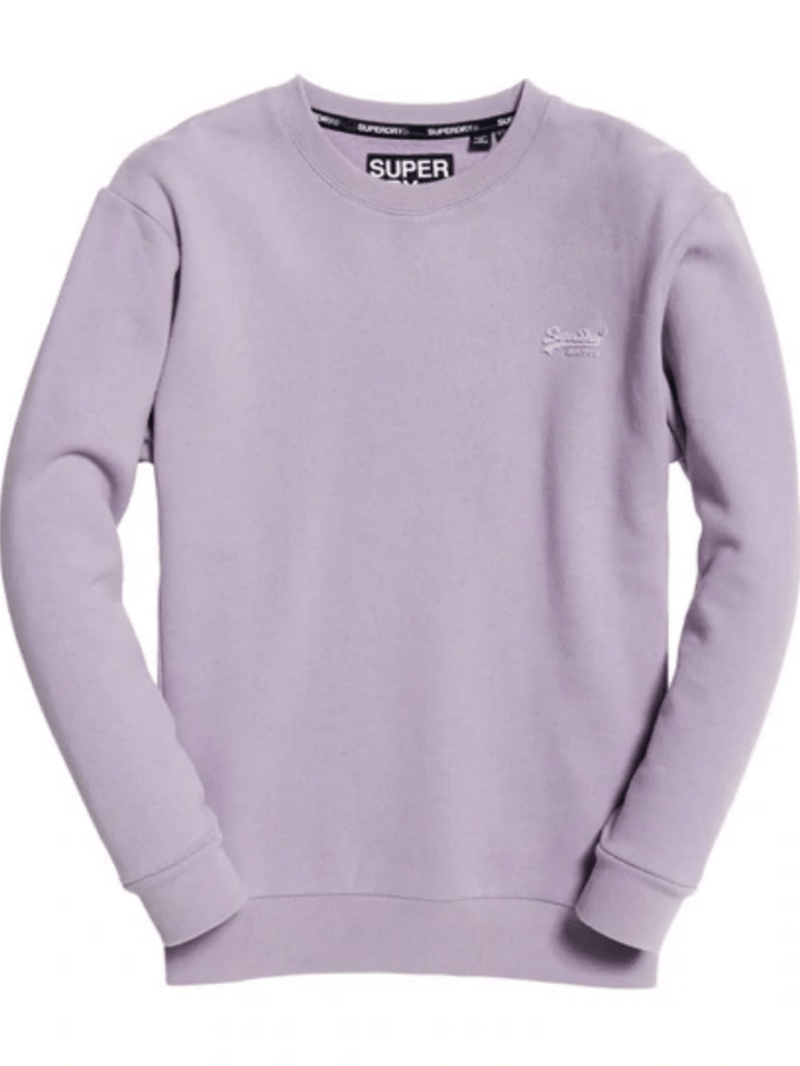 Lys Lilla Superdry Dame Crew Swetshirt M/12/40 Superdry