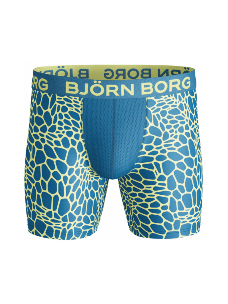 Mønstret Petrolfarvet Björn Borg Performance Boxershorts XS Björn Borg