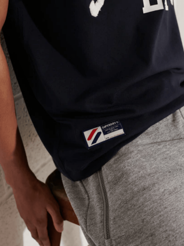 Mørk Navy Superdry T-Shirt S Superdry