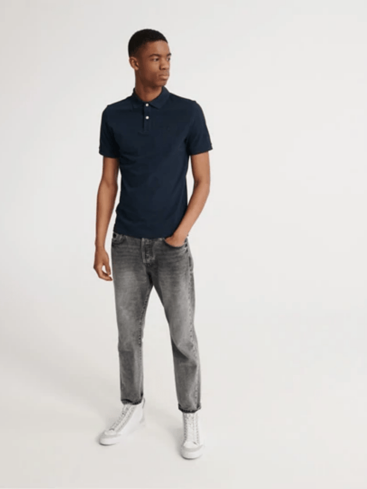 Mørkeblå Klassisk Superdry Herre Pique Polo S Superdry