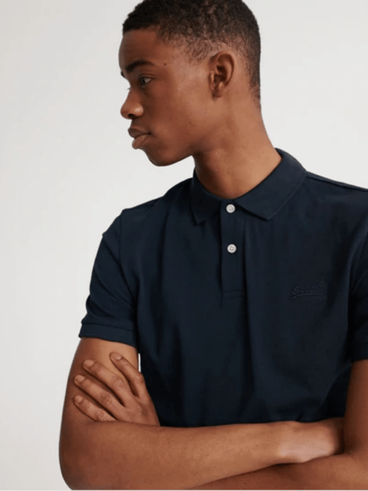 Mørkeblå Klassisk Superdry Herre Pique Polo S Superdry