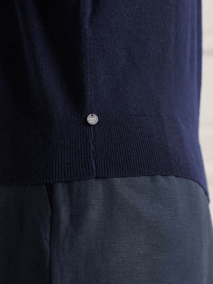 Mørkeblå Superdry Dame Merino Rullekrave XXS/6 Superdry