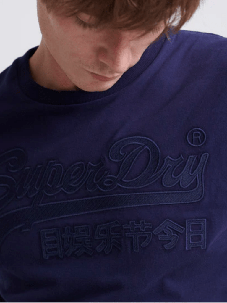 Mørkeblå Superdry Logo T-shirt XS Superdry