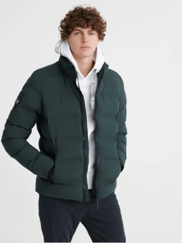 Mørkegrøn Superdry Puffer jakke S Superdry