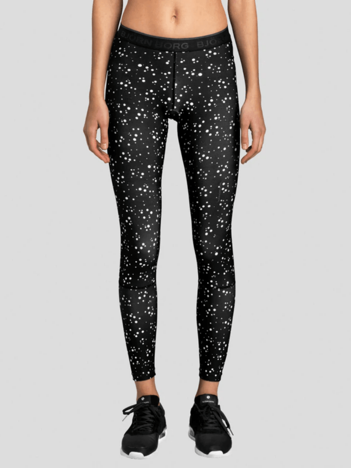 Sort Björn Borg Phoebe Tights Med Prikker XS Björn Borg