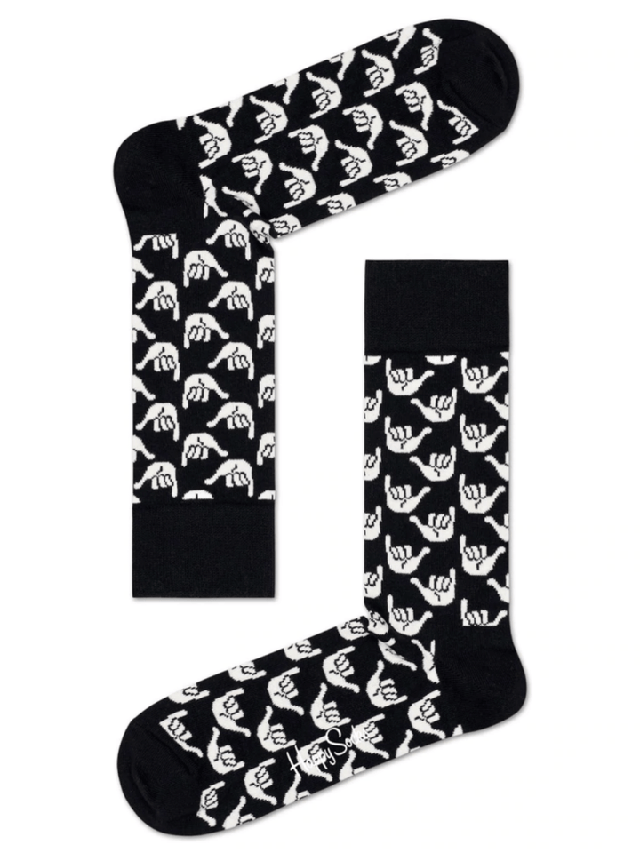 Sort & Hvid Happy Socks Gaveæske Til Ham 41 - 46 Happy Socks