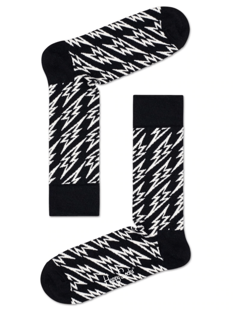 Sort & Hvid Happy Socks Gaveæske Til Ham 41 - 46 Happy Socks