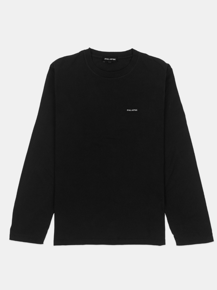 Sort Langærmet Palapse Herre T-Shirt i Regular Fit S Palapse