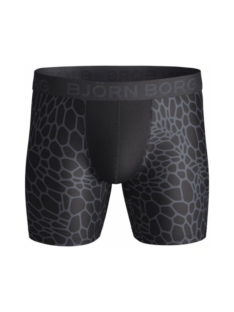 Sort Mønstret Björn Borg Performance Boxershorts XS Björn Borg