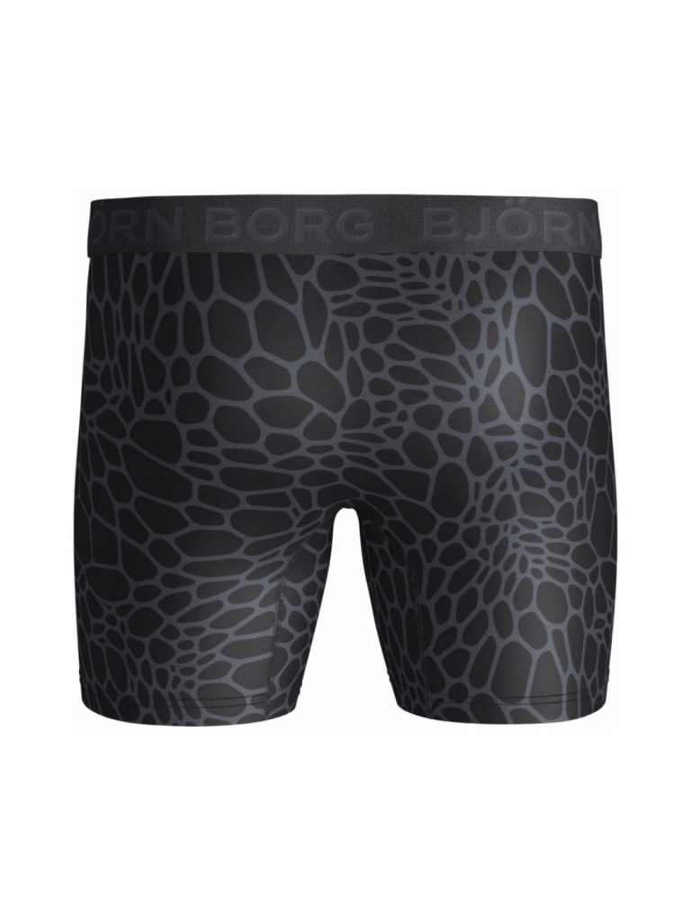 Sort Mønstret Björn Borg Performance Boxershorts XS Björn Borg