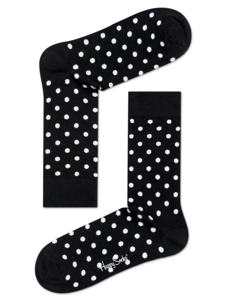 Sort Prikket Happy Socks Til Ham 41 - 46 Happy Socks