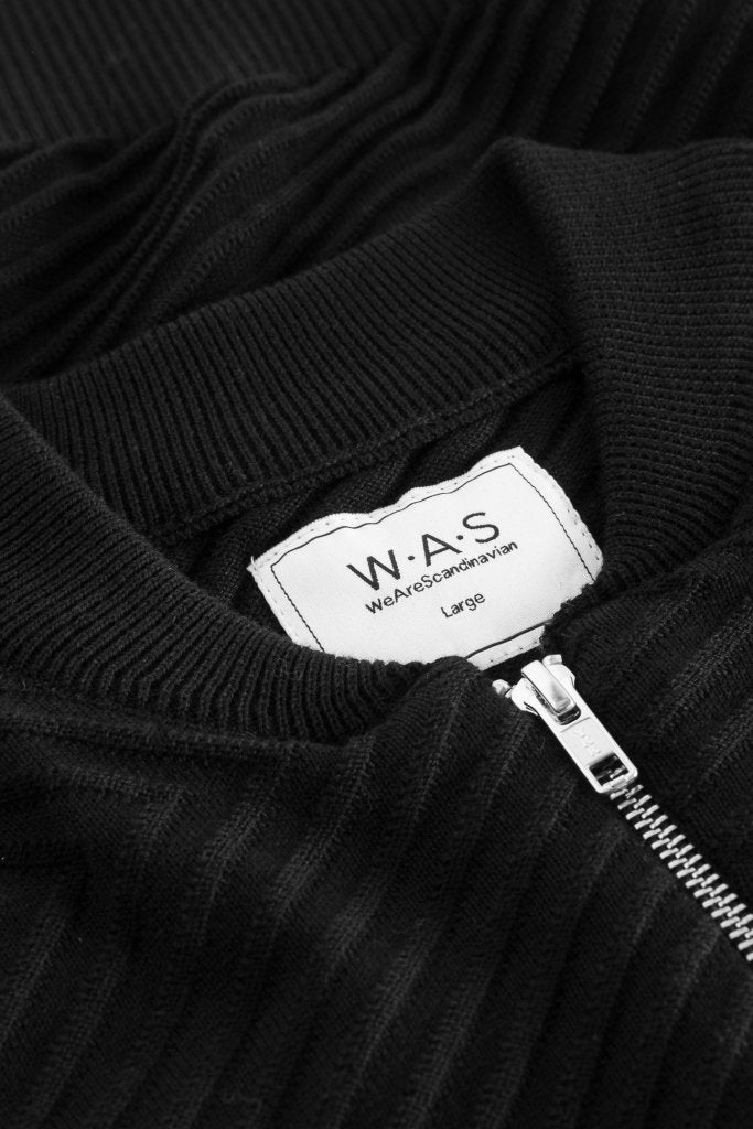 Sort Strikket W.A.S Boston Herre Cardigan S WeAreScandinavian