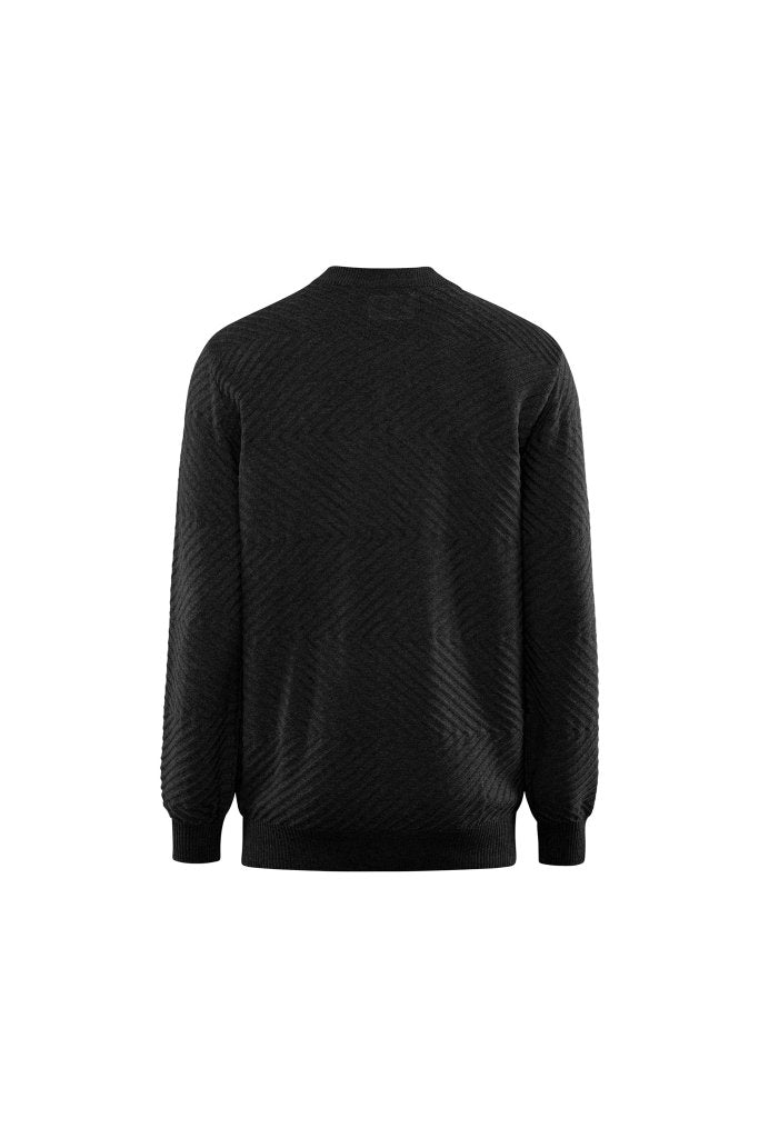 Sort Strikket W.A.S Boston Herre Cardigan S WeAreScandinavian