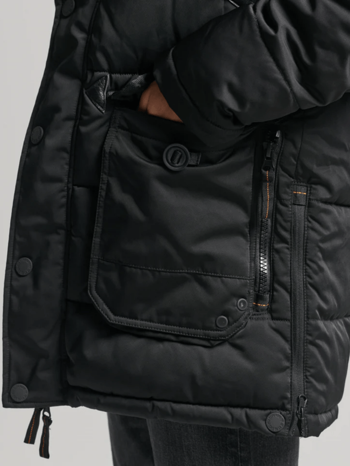 Sort Superdry Herre Parka Vinterjakke M Superdry