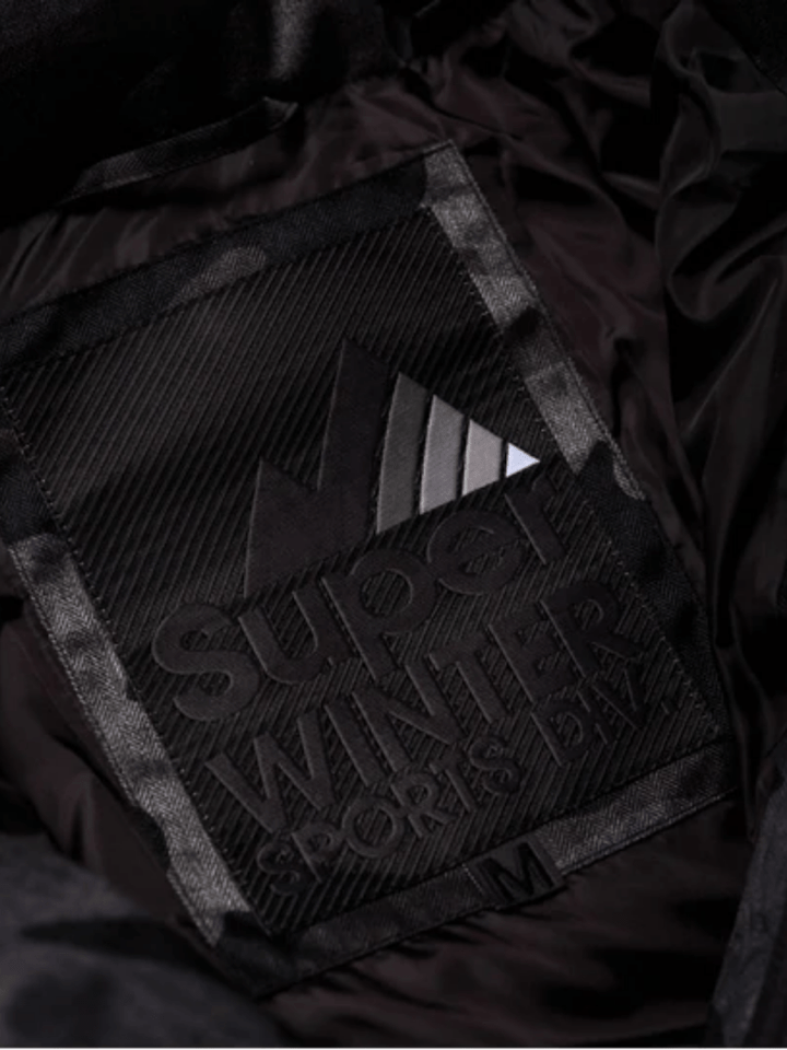 Sort/Grå Superdry Puffer Herre Camo Jakke L Superdry