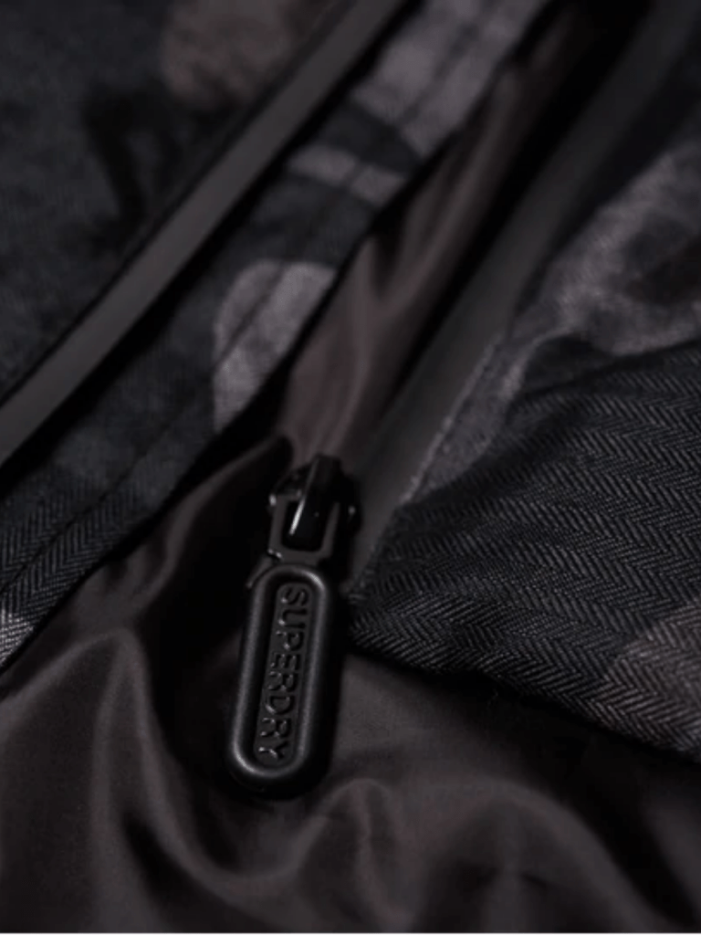 Sort/Grå Superdry Puffer Herre Camo Jakke L Superdry