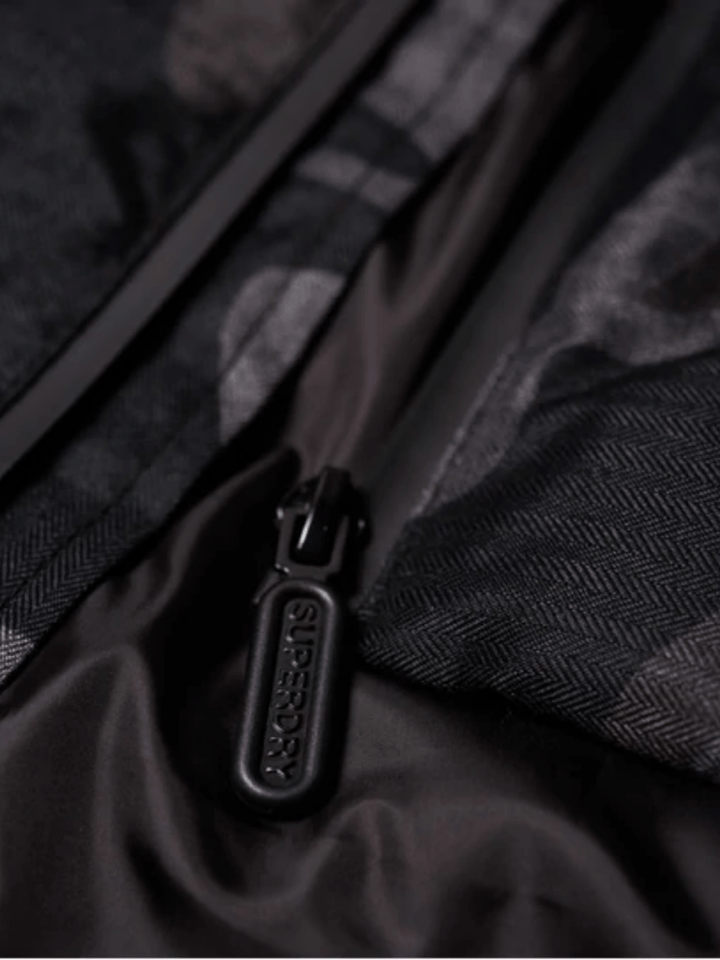 Sort/Grå Superdry Puffer Herre Camo Jakke L Superdry