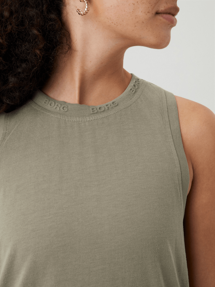 Støvet Grøn Björn Borg Loose Tank Top S Björn Borg