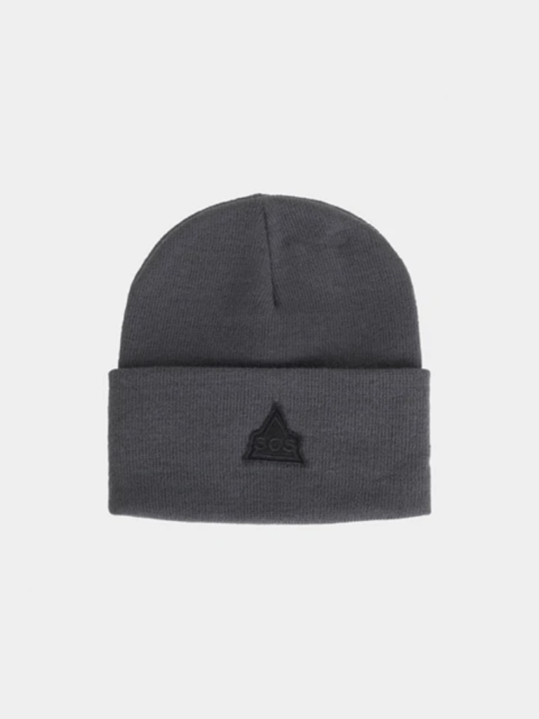 Strikket Mørkegrå SOS Logo Hue One Size SOS Black Snow