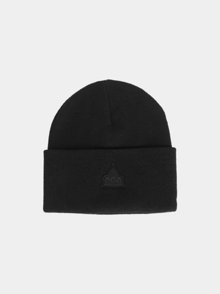 Strikket Sort SOS Logo Hue One Size SOS Black Snow