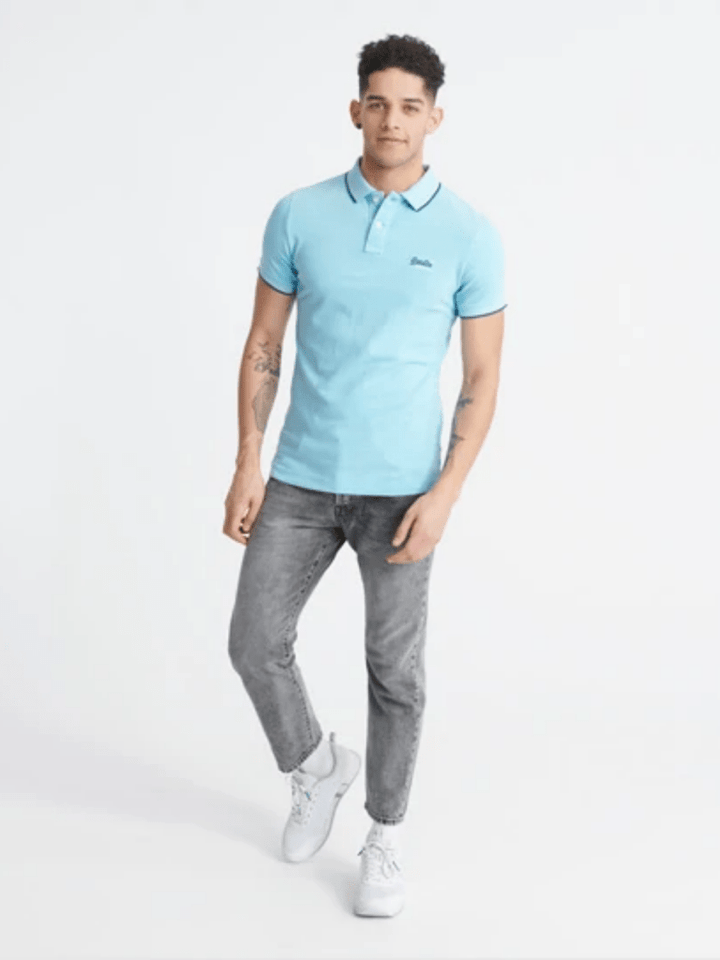 Turkis Superdry Herre Pique Polo S Superdry