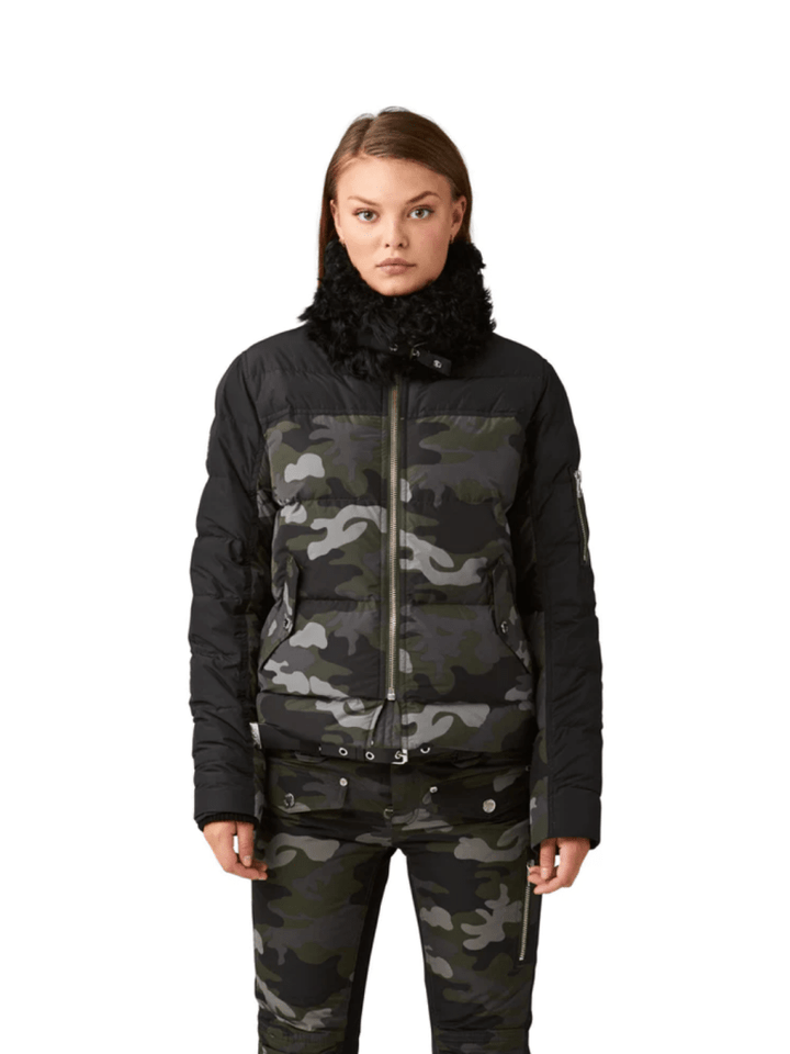 WS Davitta Jacket w. Shearling 34 SOS Black Snow